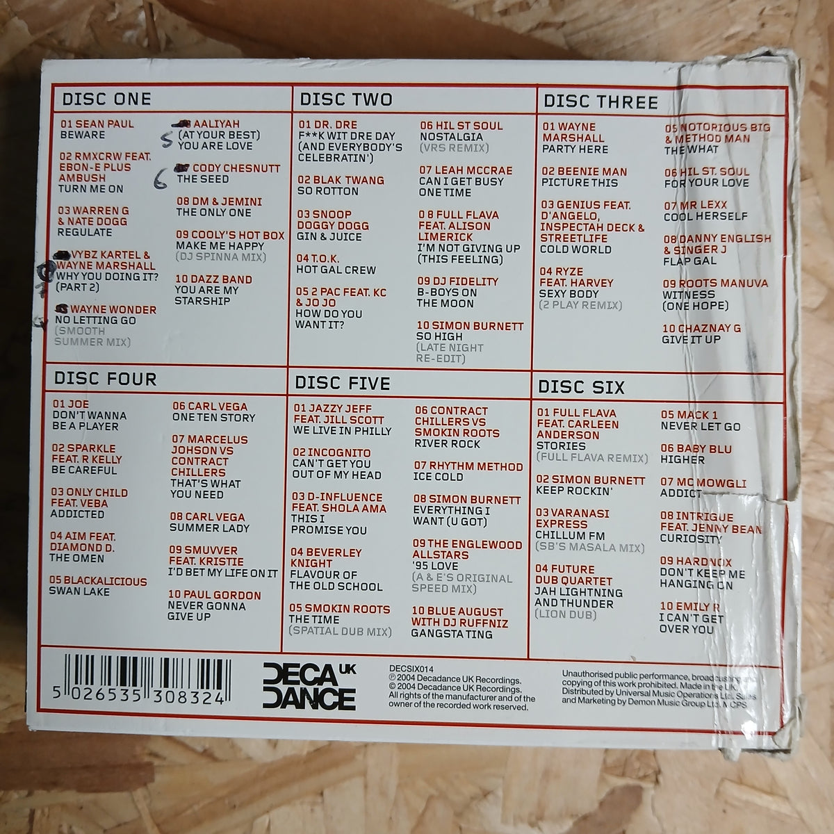 The Ultimate R&B Album Pre-loved 6 CD Box Set By DECA DANCE
