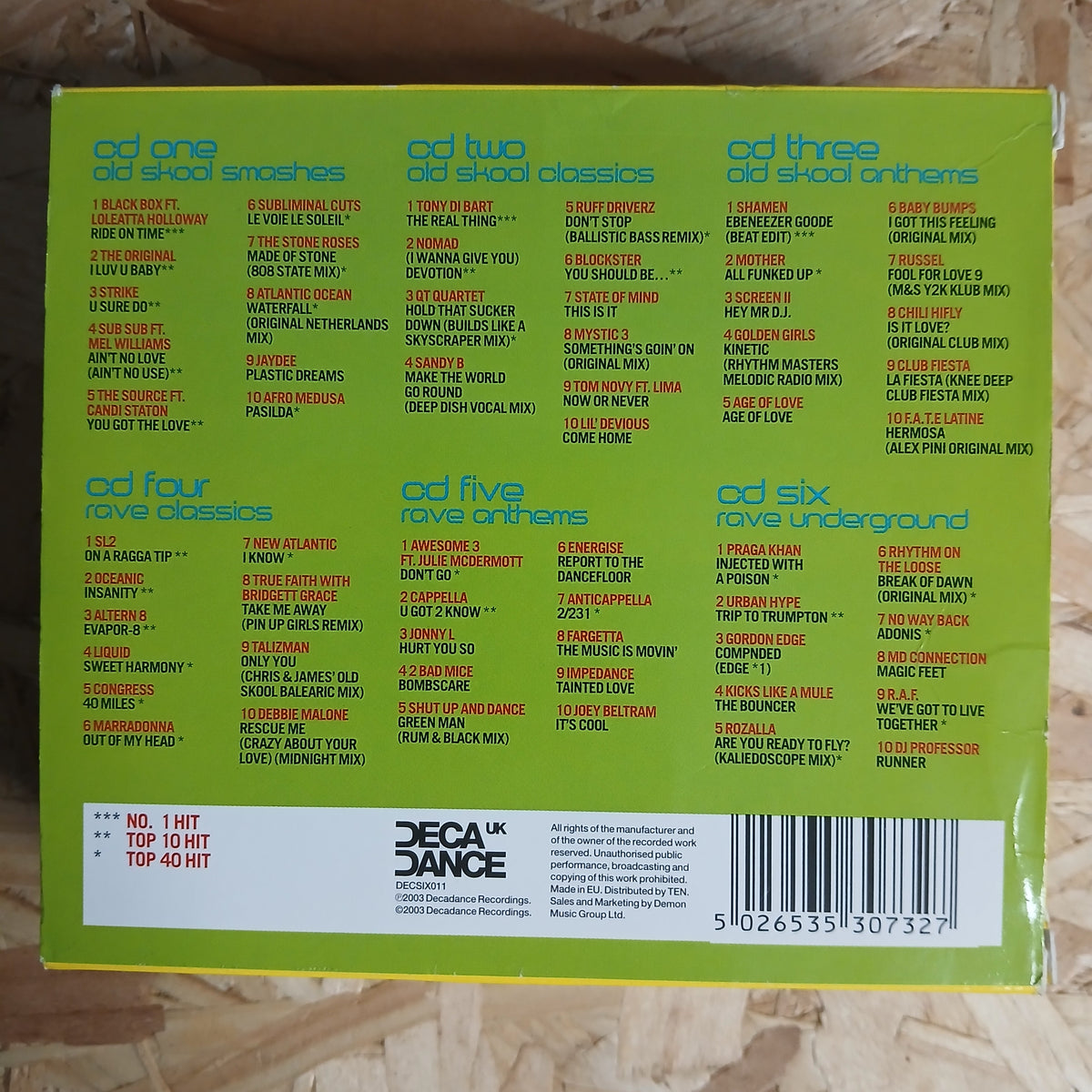 The Ultimate Old Skool Album Pre-loved 6 CD Box Set By DECA Dance