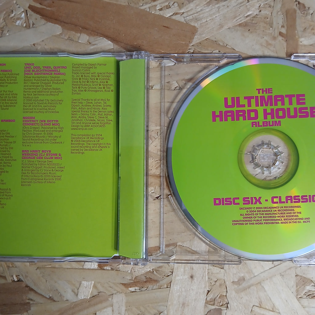 The Ultimate Hard House Album Pre-loved 6 CD Album Box Set By DECA Dance