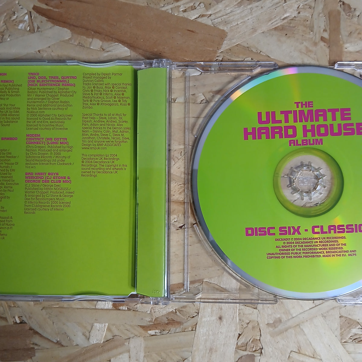 The Ultimate Hard House Album Pre-loved 6 CD Album Box Set By DECA Dance
