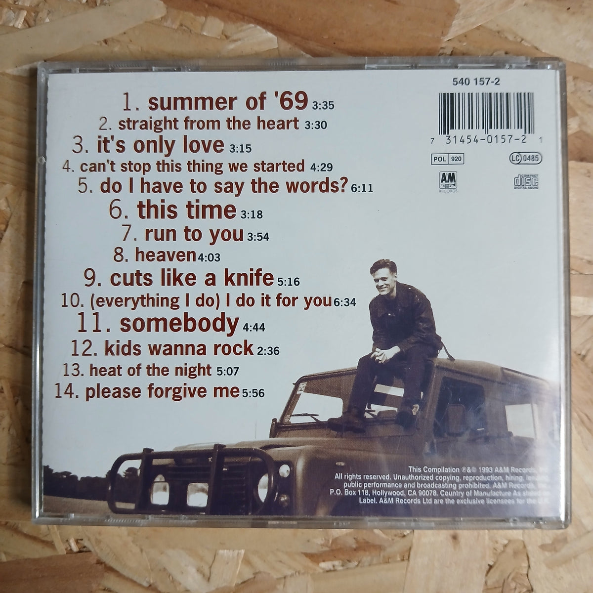 So Far So Good Pre-loved CD Album By Bryan Adams