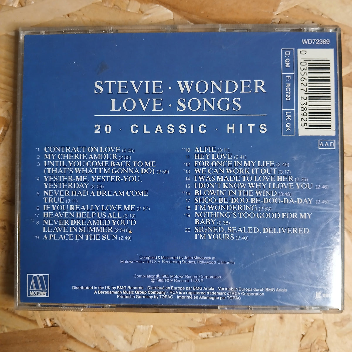 Love Songs By Stevie Wonder Pre-loved CD Album