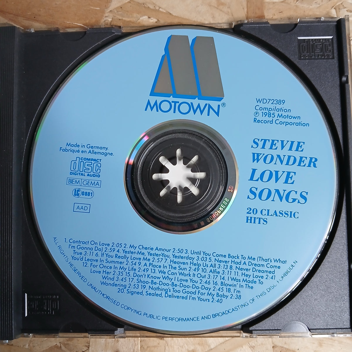 Love Songs By Stevie Wonder Pre-loved CD Album