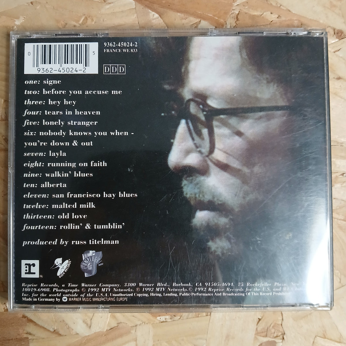 Eric Clapton Unplugged Pre-loved CD Album