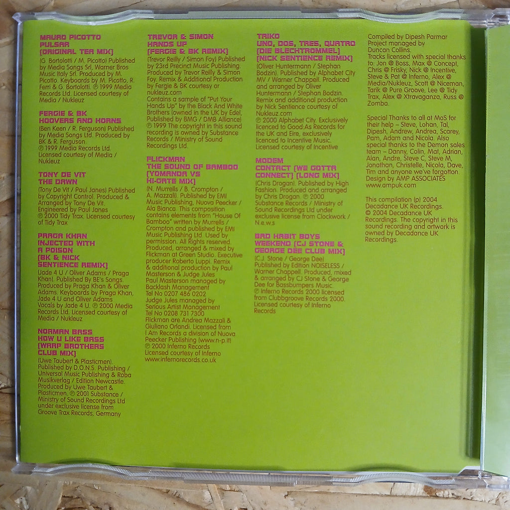 The Ultimate Hard House Album Pre-loved 6 CD Album Box Set By DECA Dance