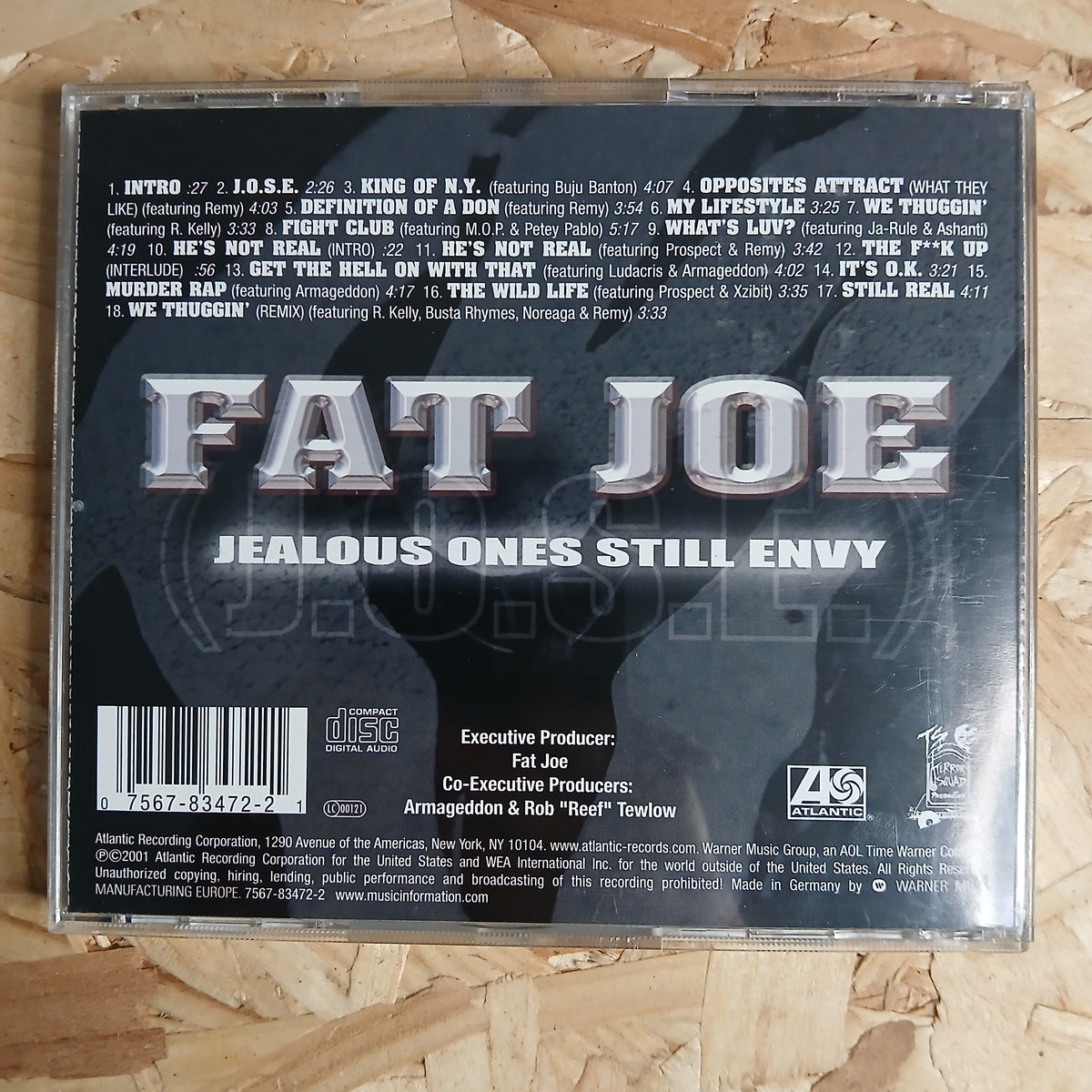 Jealous Ones Still Envy Pre-loved CD Album By Fat Joe