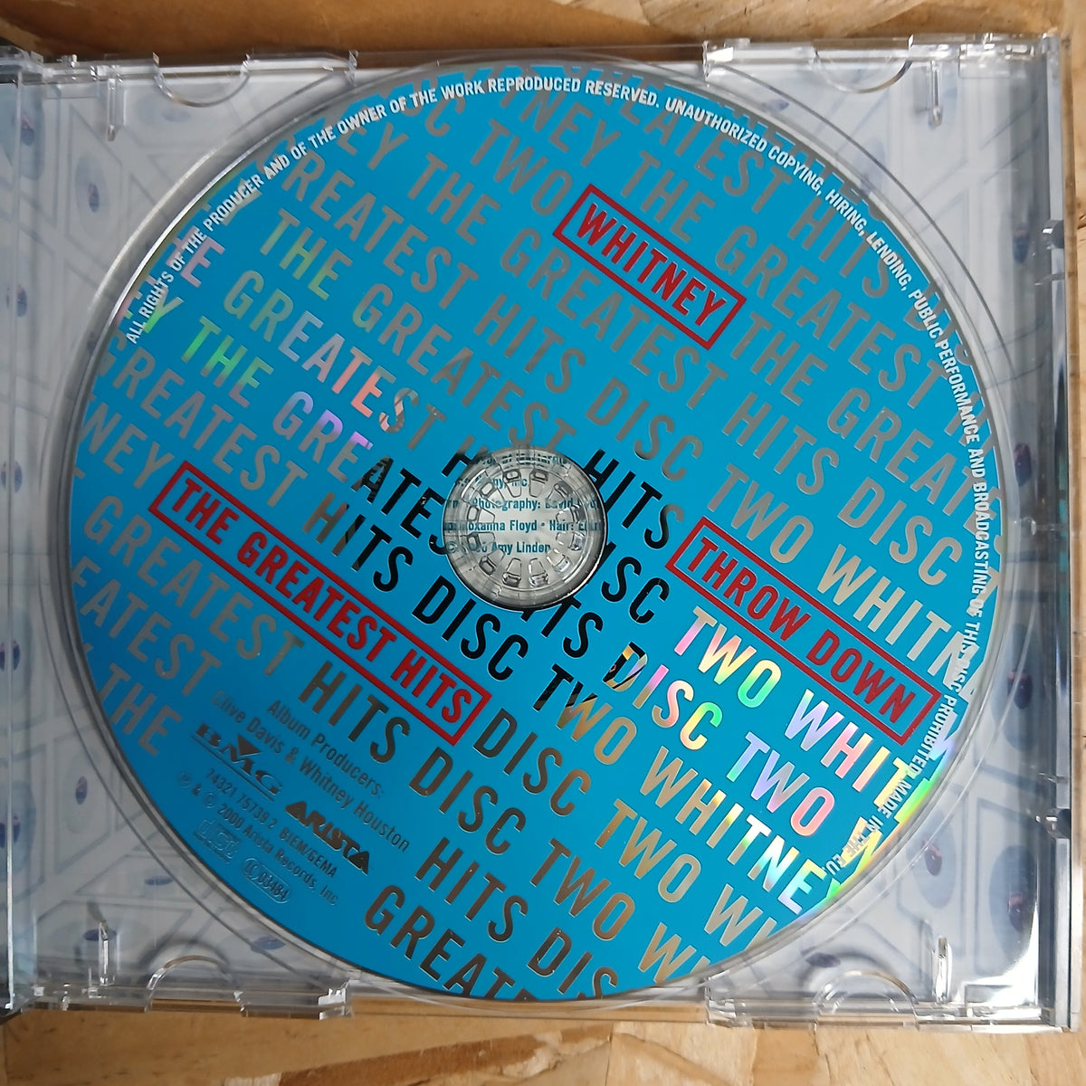 Whitney Houston Greatest Hits Pre-loved Double CD Box Set